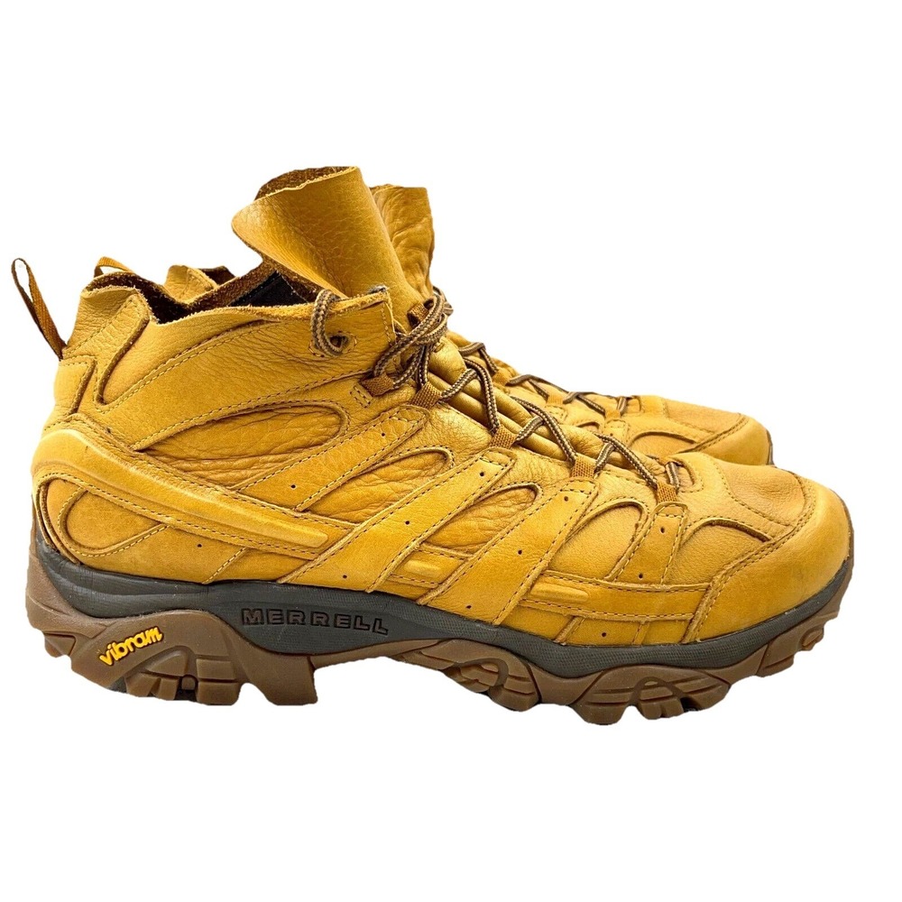Merrell Moab 2 Decon Slam Luna Mid Wheat Tan Hiking Boots Men's Size 14 Vibram
